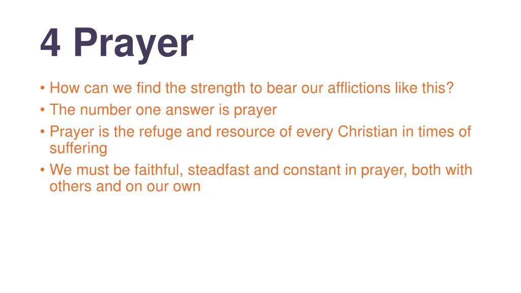 4 prayer