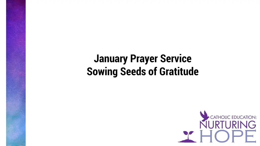 january prayer service sowing seeds of gratitude