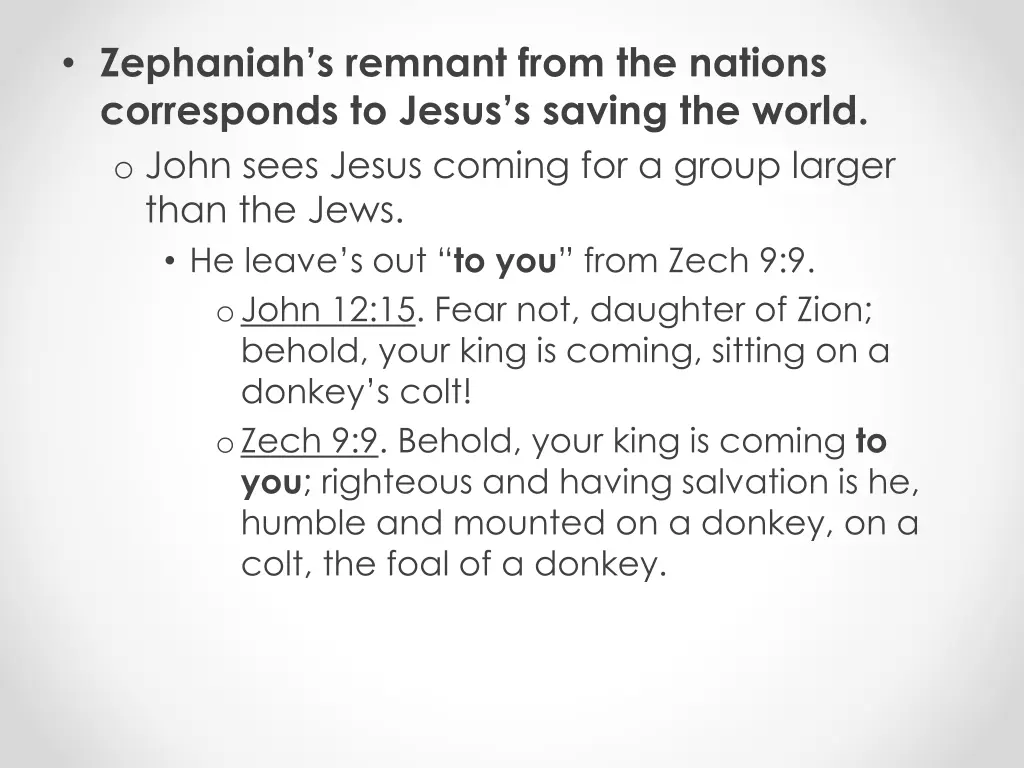 zephaniah s remnant from the nations corresponds