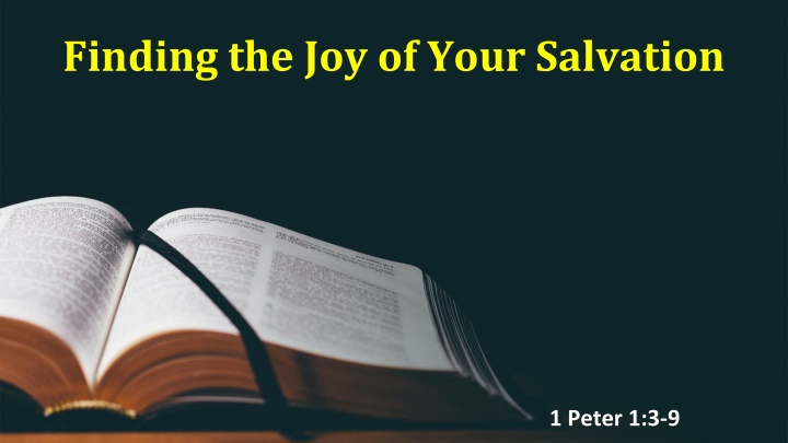 finding the joy of your salvation