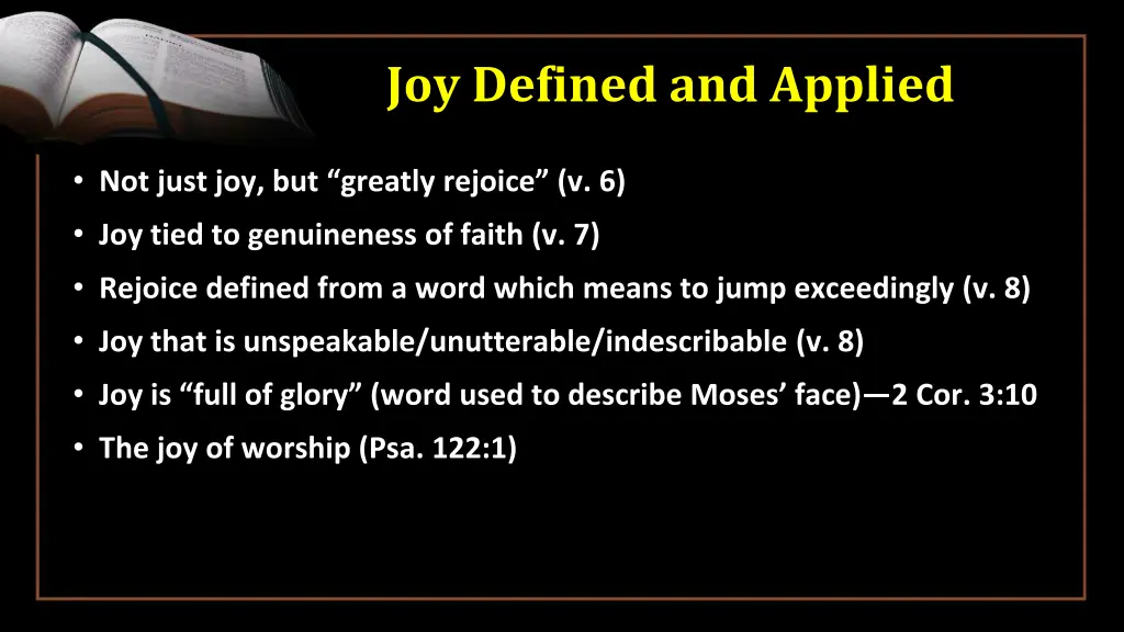 joy defined and applied 1