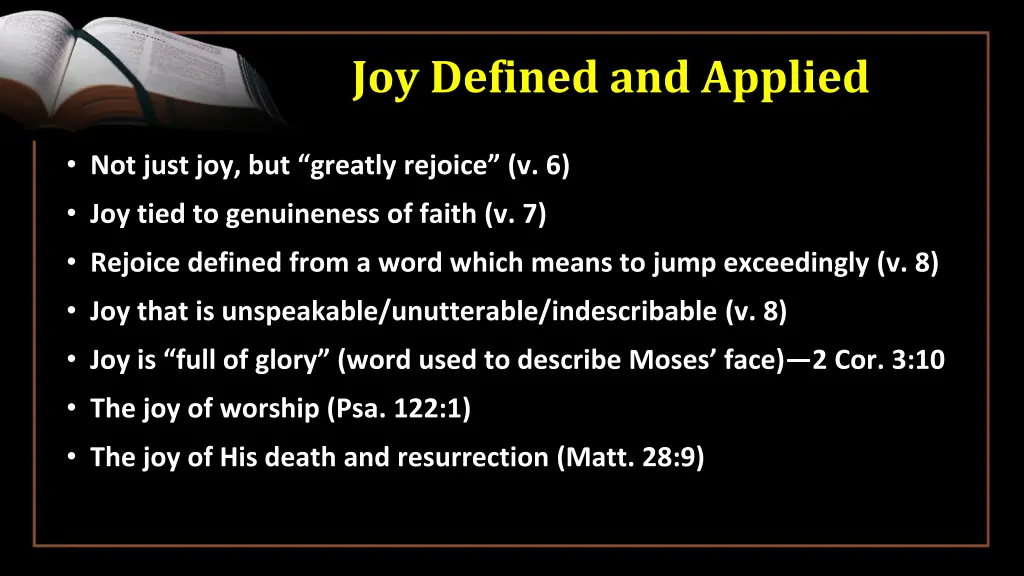 joy defined and applied 2