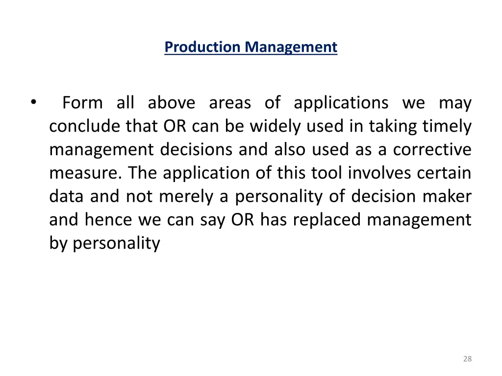 production management 2