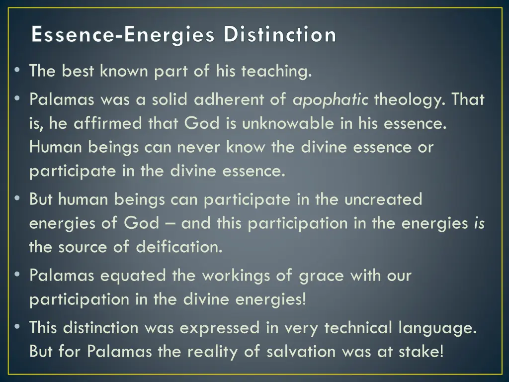 essence energies distinction