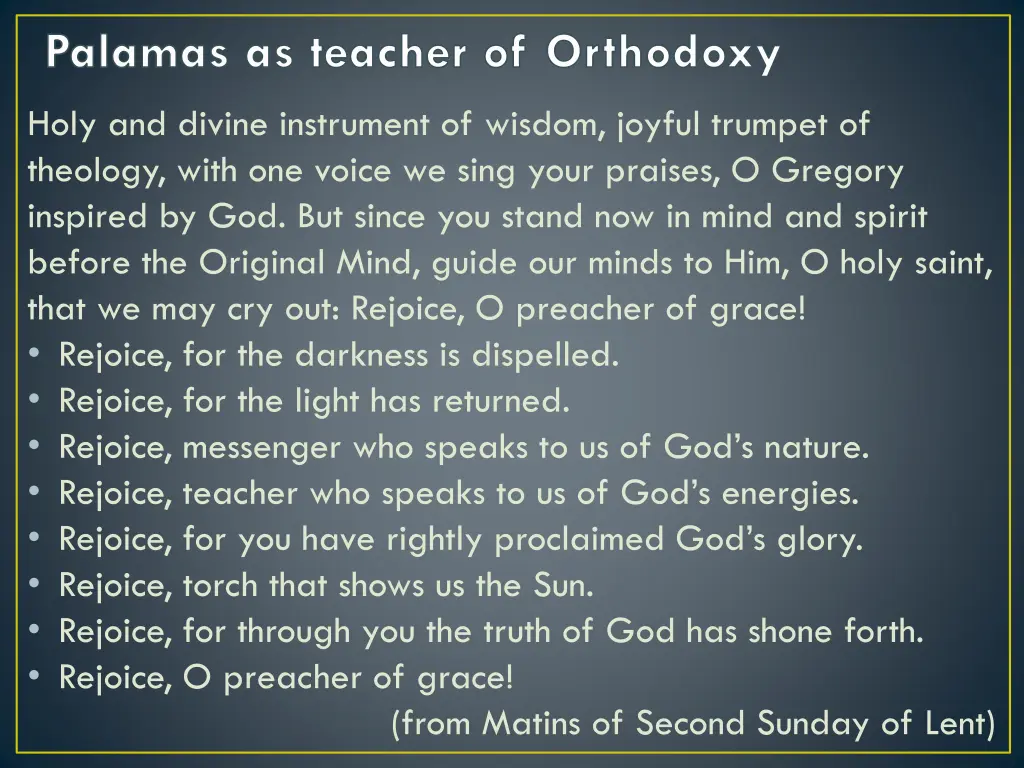 palamas as teacher of orthodoxy