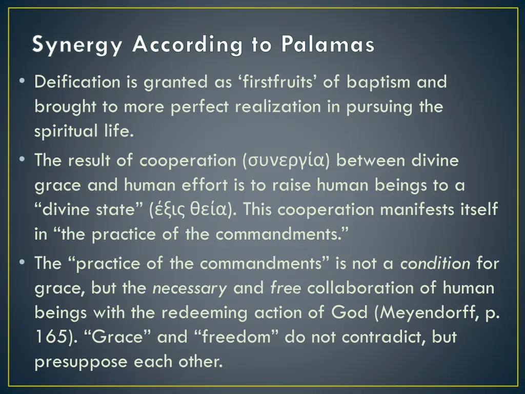 synergy according to palamas