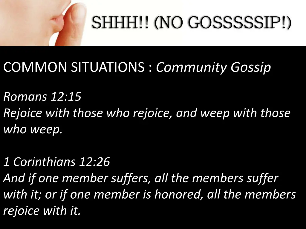 common situations community gossip 1