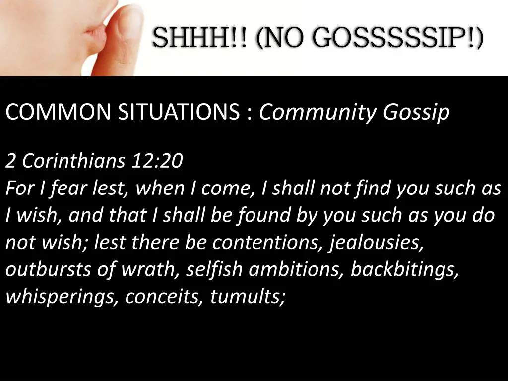 common situations community gossip 3