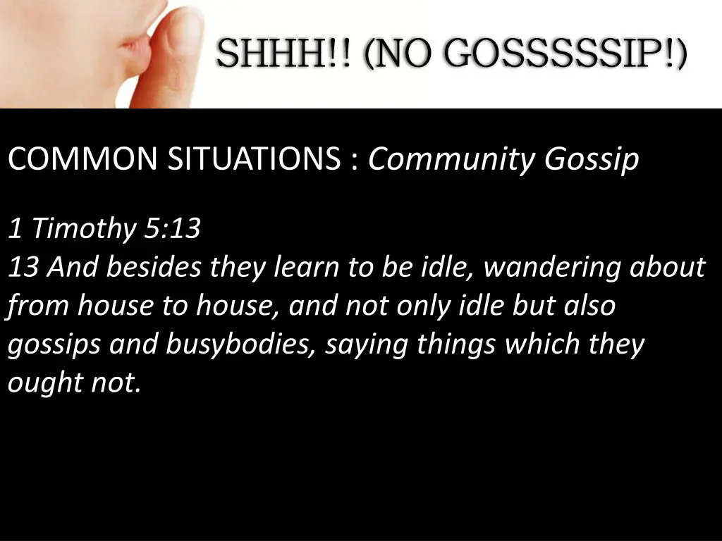 common situations community gossip 5