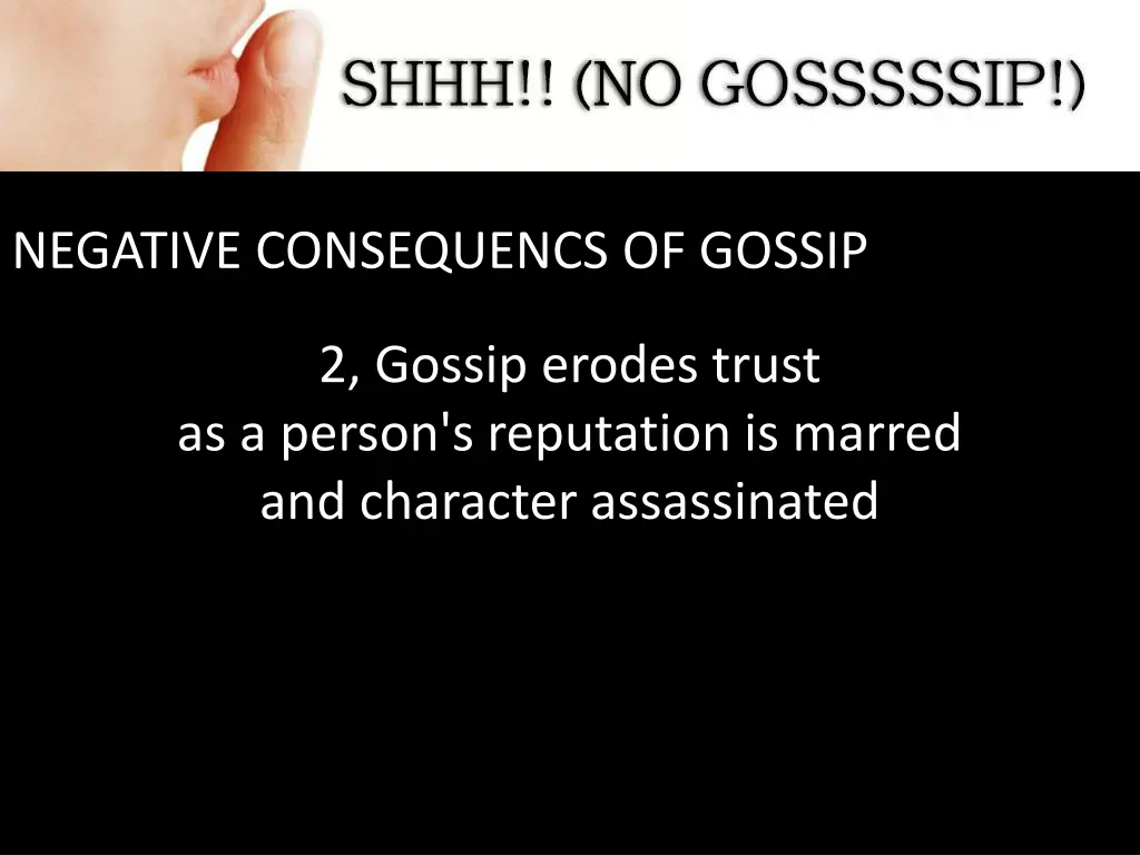 negative consequencs of gossip 1