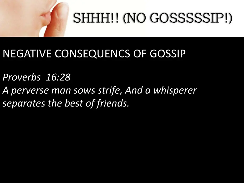 negative consequencs of gossip 5