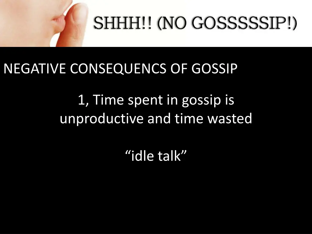 negative consequencs of gossip