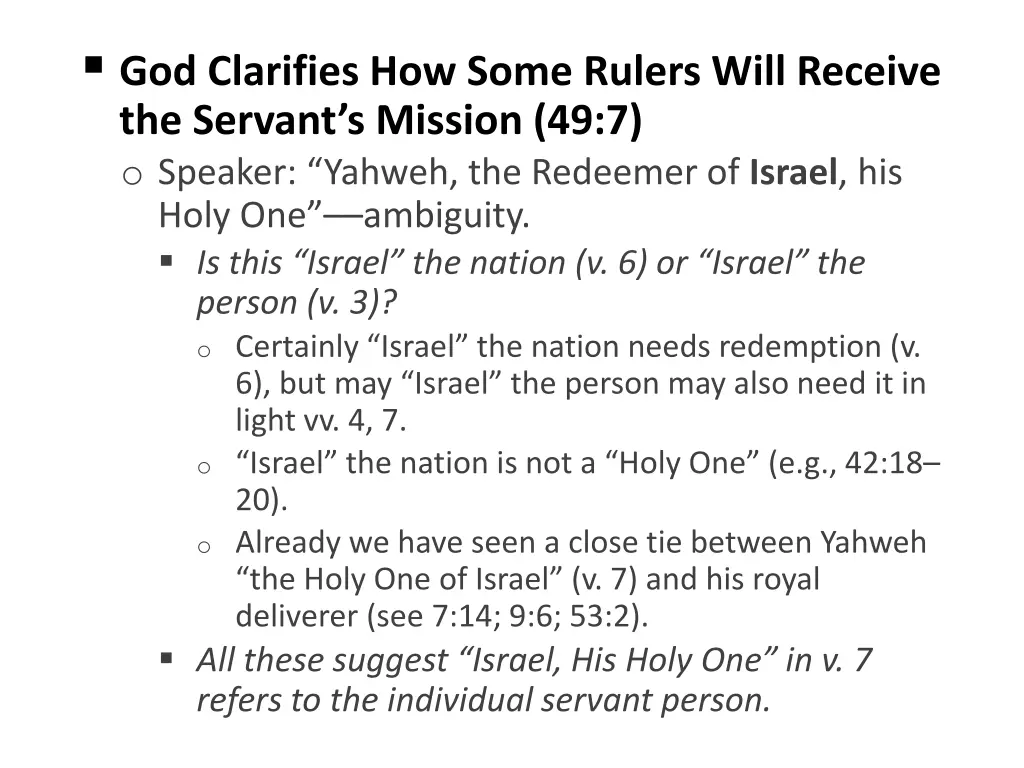 god clarifies how some rulers will receive