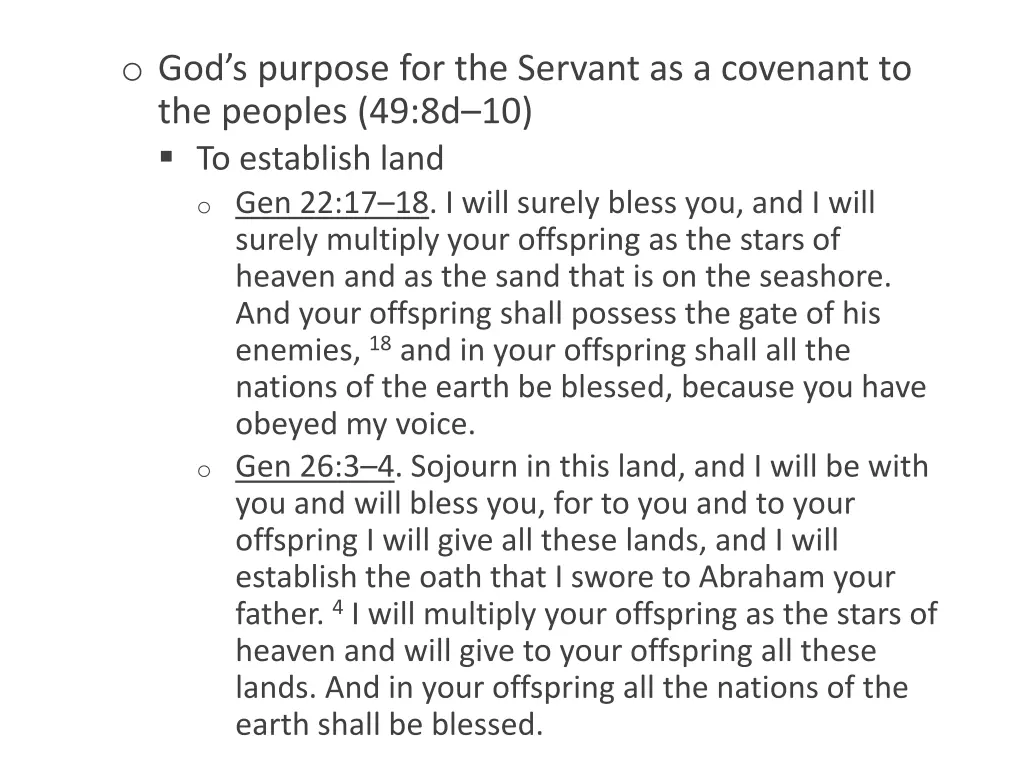 o god s purpose for the servant as a covenant