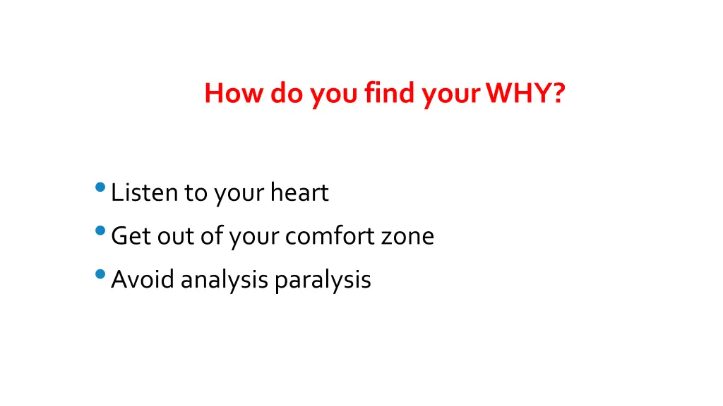 how do you find your why