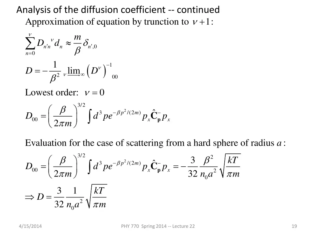 analysis of the diffusion coefficient continued 4