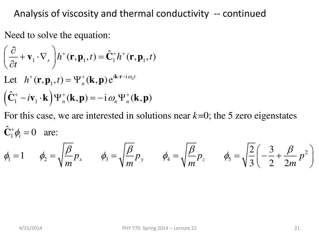 analysis of viscosity and thermal conductivity 1