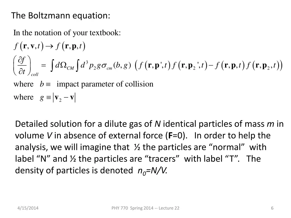 the boltzmann equation 1