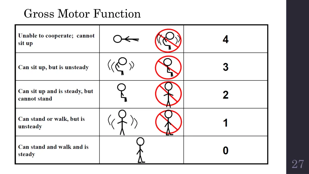 gross motor function