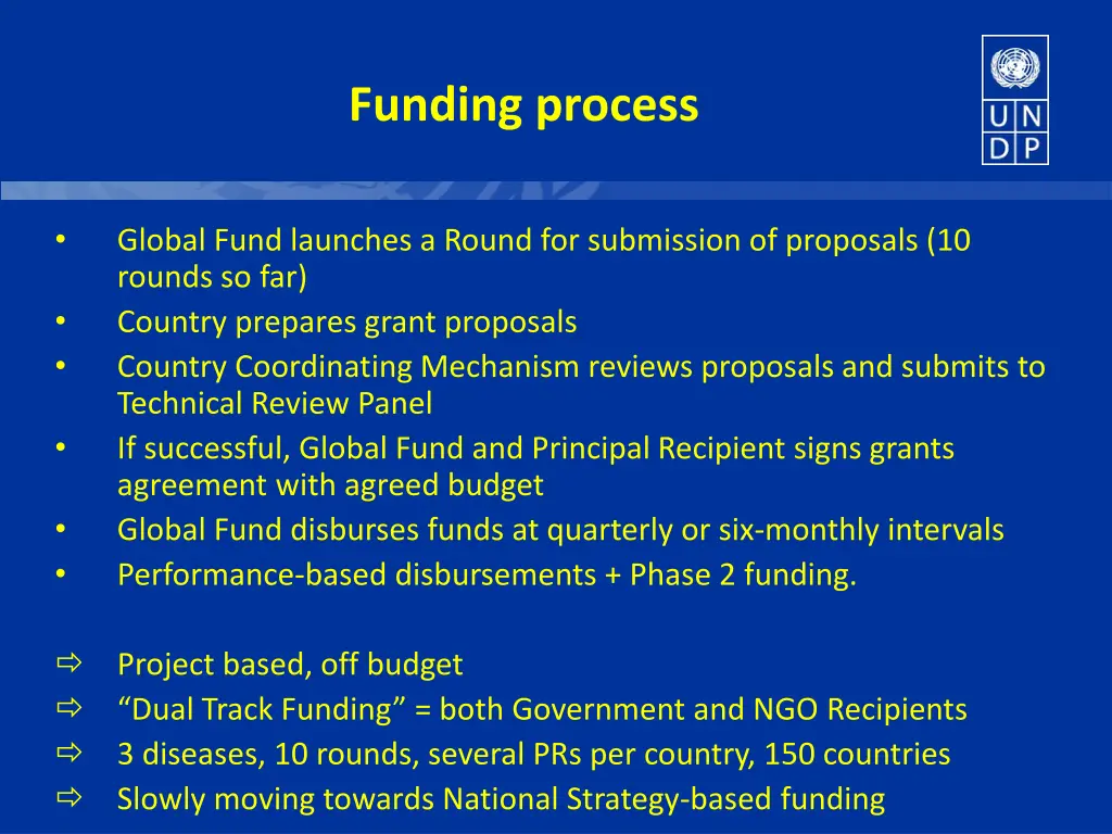 funding process