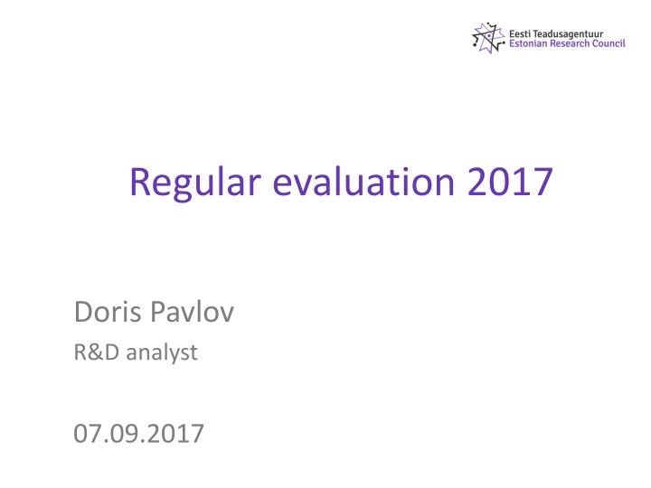 regular evaluation 2017