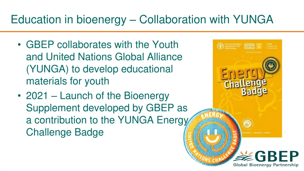 education in bioenergy collaboration with yunga