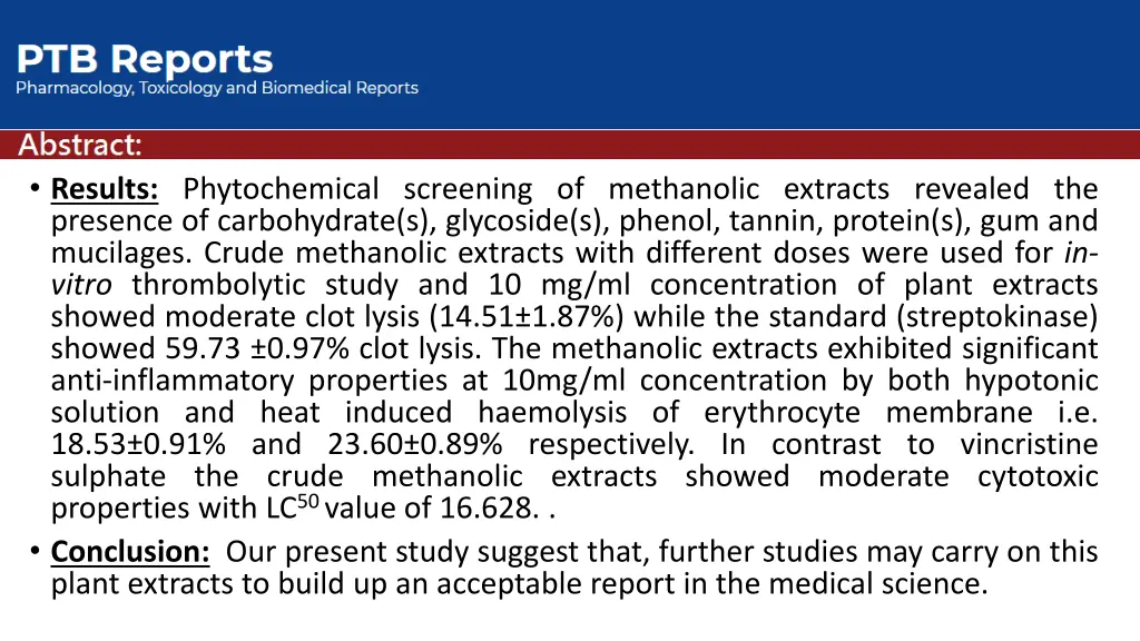 results phytochemical screening of methanolic