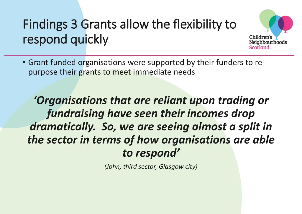 findings 3 grants allow the flexibility