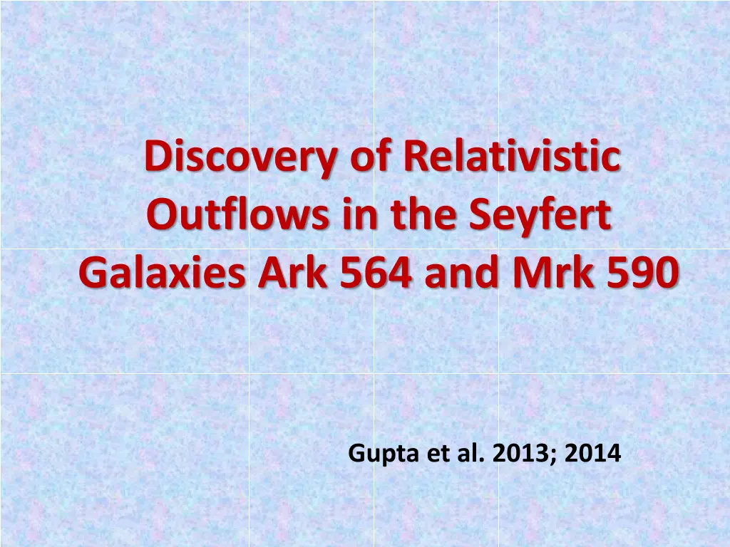 discovery of relativistic outflows in the seyfert 1