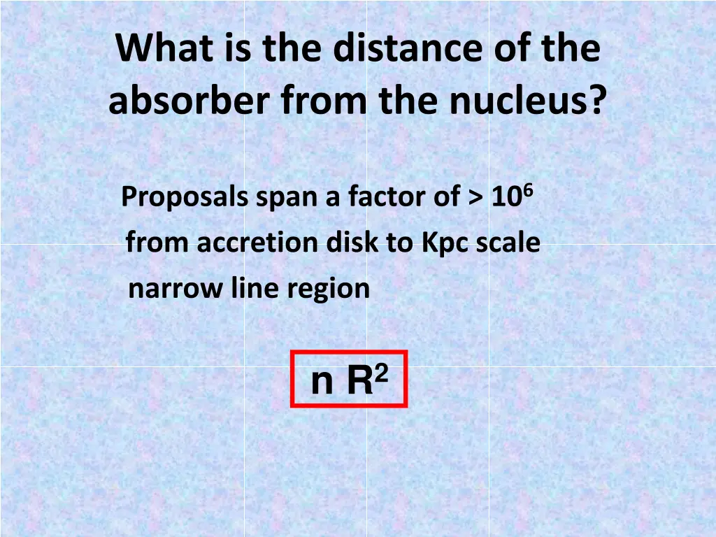 what is the distance of the absorber from