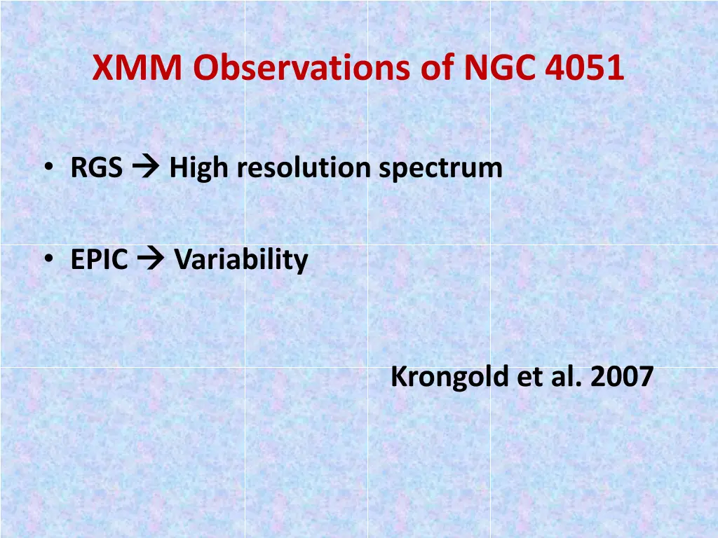 xmm observations of ngc 4051