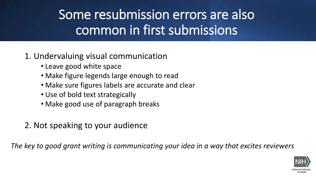 some resubmission errors are also some