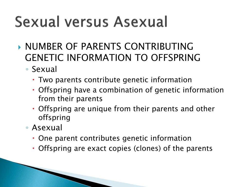 number of parents contributing genetic