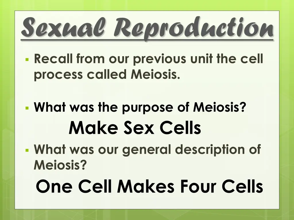 sexual reproduction 3