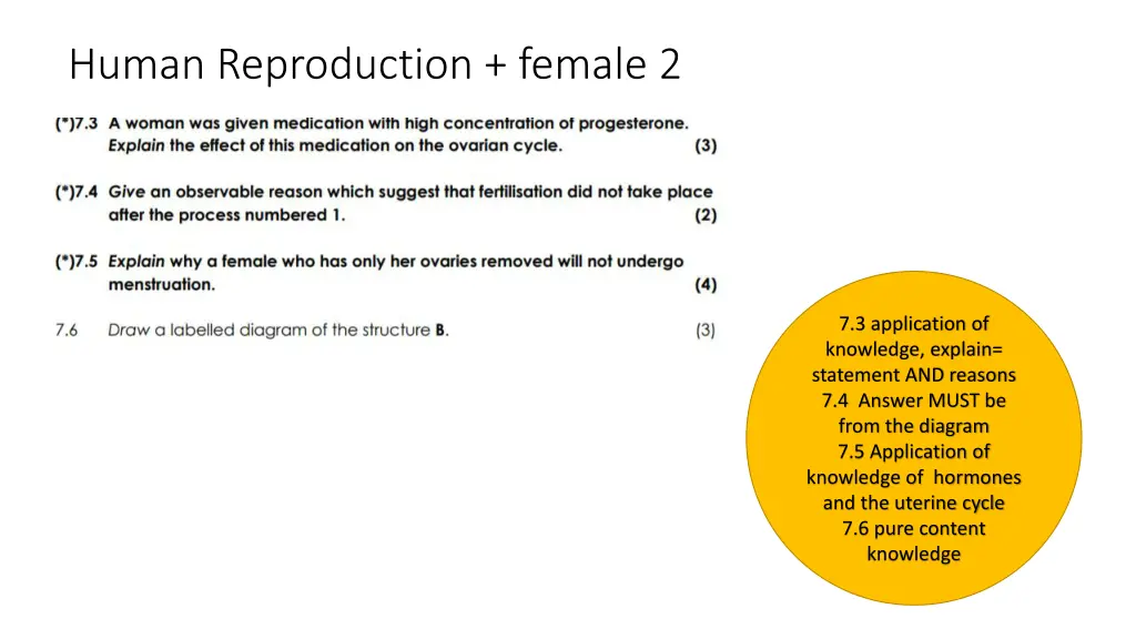 human reproduction female 2