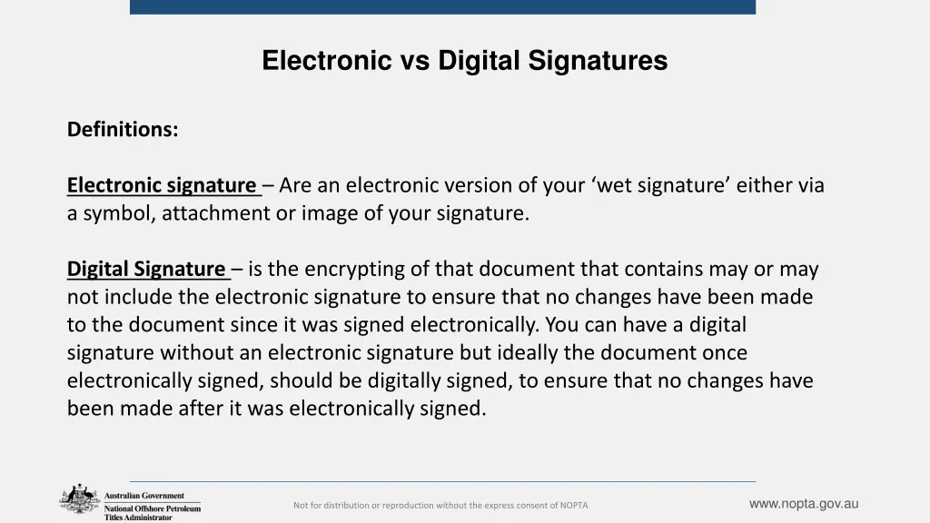 electronic vs digital signatures