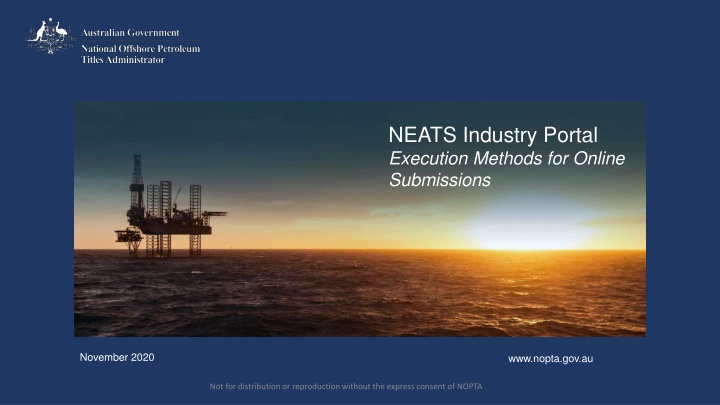 neats industry portal execution methods