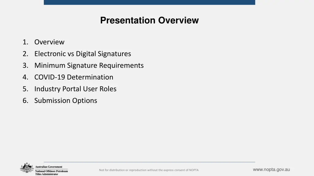 presentation overview