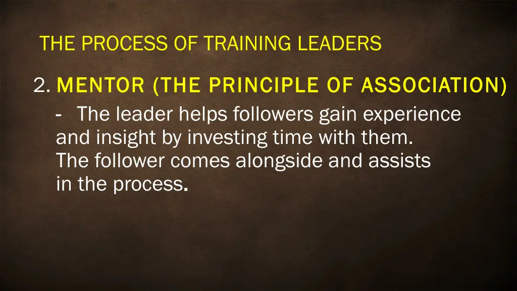 the process of training leaders 1