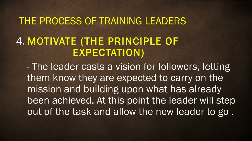 the process of training leaders 3