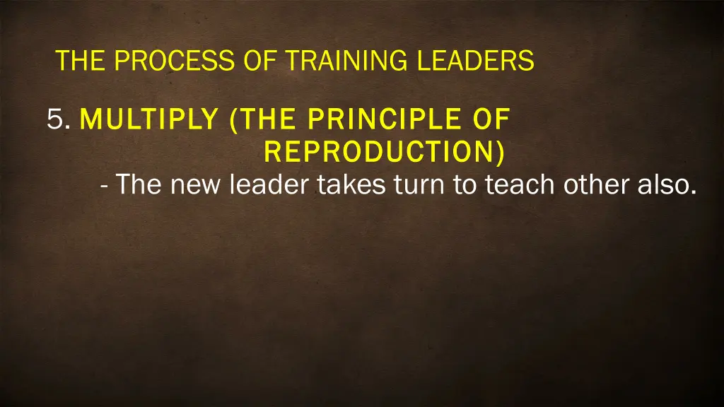 the process of training leaders 4