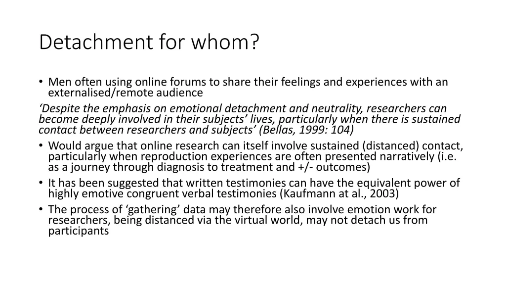 detachment for whom