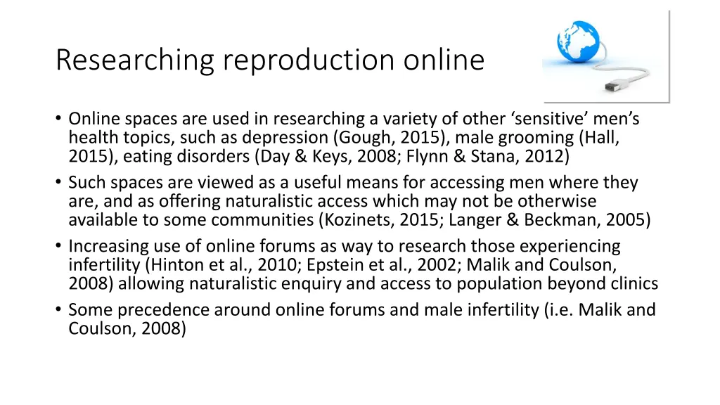 researching reproduction online