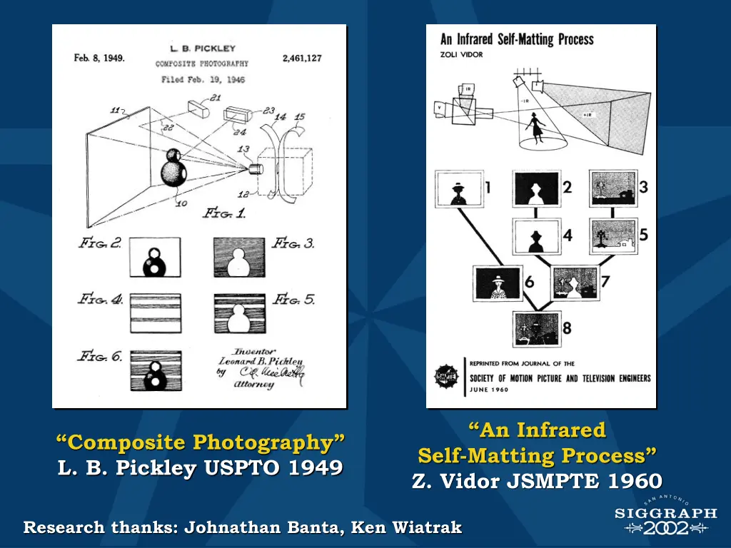 an infrared self matting process z vidor jsmpte