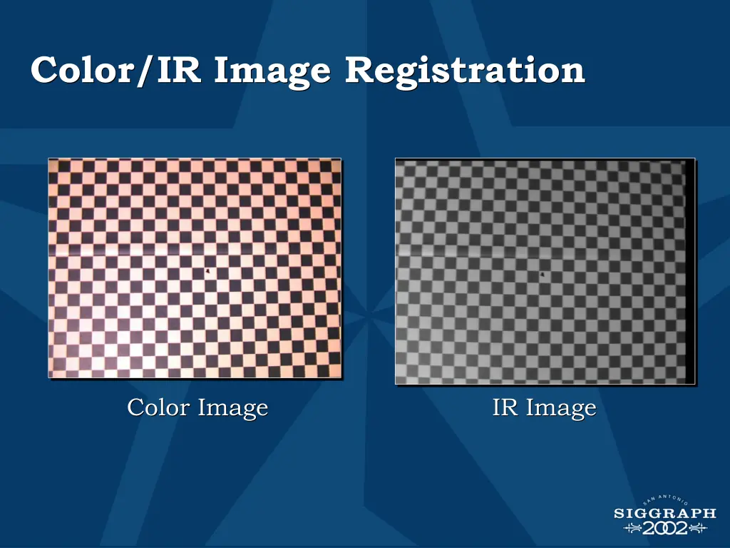 color ir image registration