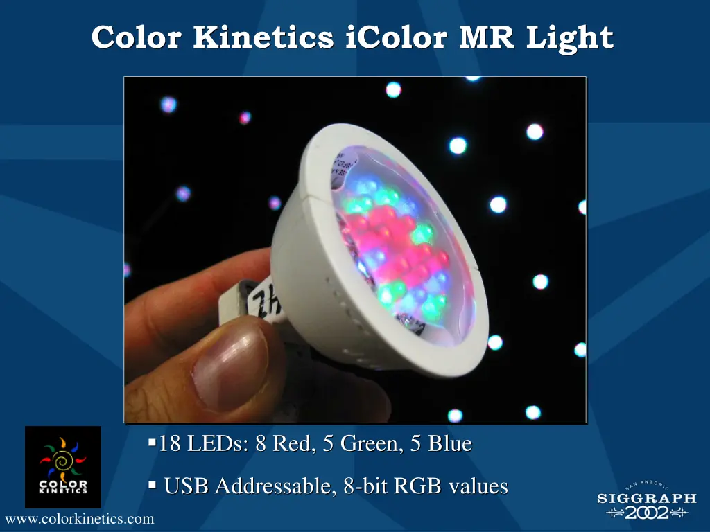 color kinetics icolor mr light