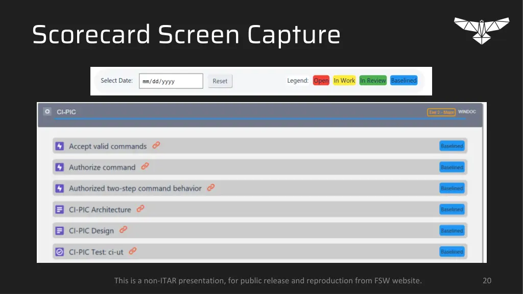 scorecard screen capture