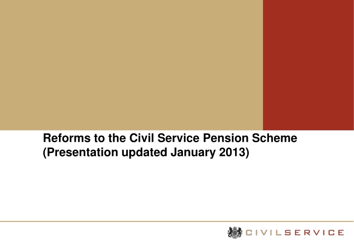 reforms to the civil service pension scheme