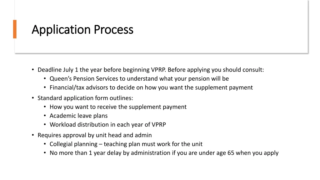 application process application process