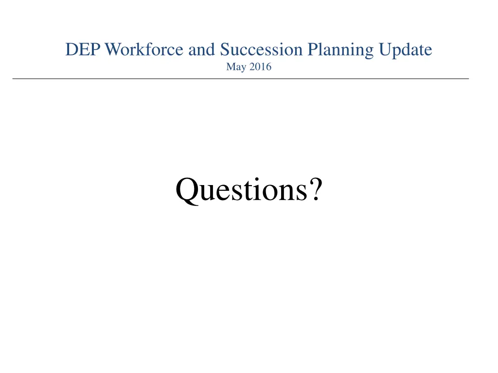 dep workforce and succession planning update 15